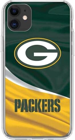 Skinit Clear Phone Case Compatible with iPhone 11 - Officially Licensed NFL Green Bay Packers Design in Saudi Arabia