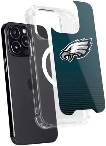 حافظة هاتف Skinit متوافقة مع MagSafe iPhone 15 Pro - تصميم مرخص رسميًا من NFL Philadelphia Eagles Breakaway in Saudi Arabia