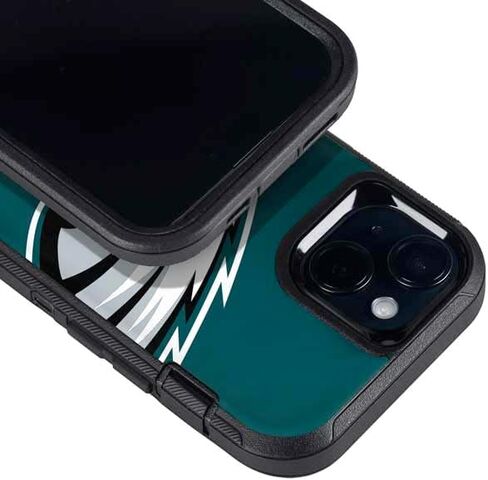 Skinit Decal Phone Skin Compatible with OtterBox Defender iPhone 15 - Officially Licensed NFL Philadelphia Eagles Large Logo Design in Saudi Arabia