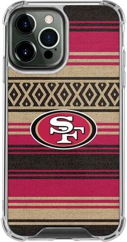 Skinit Clear Phone Case Compatible with iPhone 13 Pro Max - Officially Licensed NFL San Francisco 49ers Trailblazer Design in Saudi Arabia