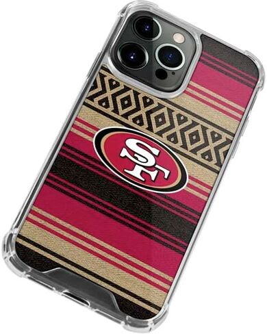 Skinit Clear Phone Case Compatible with iPhone 13 Pro Max - Officially Licensed NFL San Francisco 49ers Trailblazer Design in Saudi Arabia