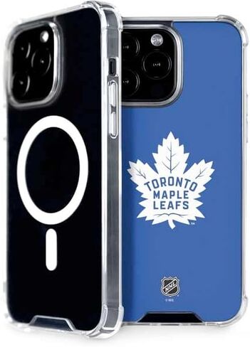 Skinit Phone Case Compatible with MagSafe iPhone 13 Pro Max - Officially Licensed NHL Toronto Maple Leafs Color Pop Design in Saudi Arabia