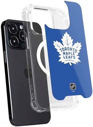 Skinit Phone Case Compatible with MagSafe iPhone 13 Pro Max - Officially Licensed NHL Toronto Maple Leafs Color Pop Design in Saudi Arabia