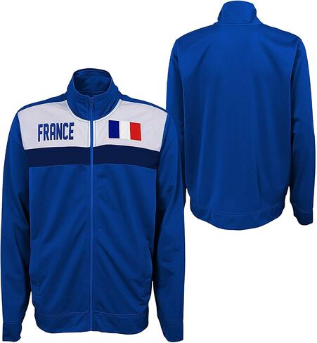Outerstuff International Soccer Youth Boys 8-20 Track Jacket, France Large (14-16) in Saudi Arabia