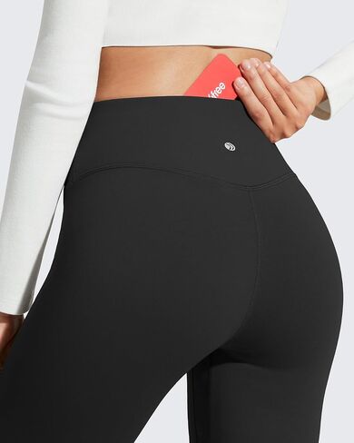 G4Free BareFeel Fleece Lined Leggings for Women High Waisted Thermal Lounge Yoga Pants with Back Pocket 25"/27"/29" in Saudi Arabia