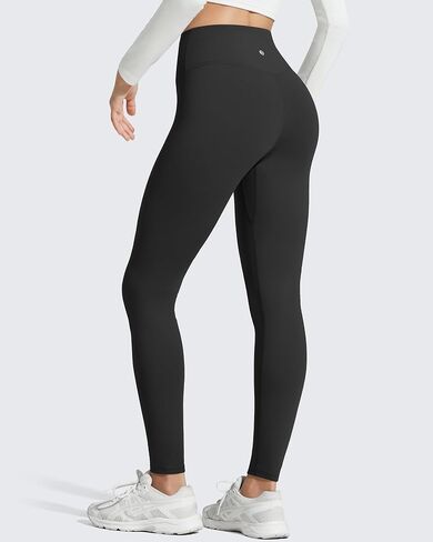 G4Free BareFeel Fleece Lined Leggings for Women High Waisted Thermal Lounge Yoga Pants with Back Pocket 25"/27"/29" in Saudi Arabia