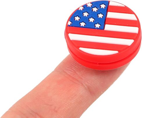 American Flag Tennis Racket Dampener: Silicone Tennis Vibration Shock Absorbers - USA Patriotic Racquet Damper for Sporter, Tennis Accessories (10 Pack) in Saudi Arabia