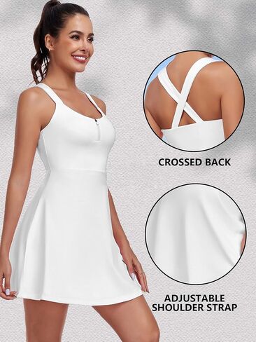 Women's Golf Dress Tennis Dress Summer Zipper Front Sports for Outdoor Activities and Golf in Saudi Arabia