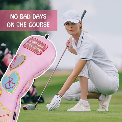 mytag Driver Headcover, No Bad Days On The Course Golf Driver Head Cover for Women Girls in Saudi Arabia