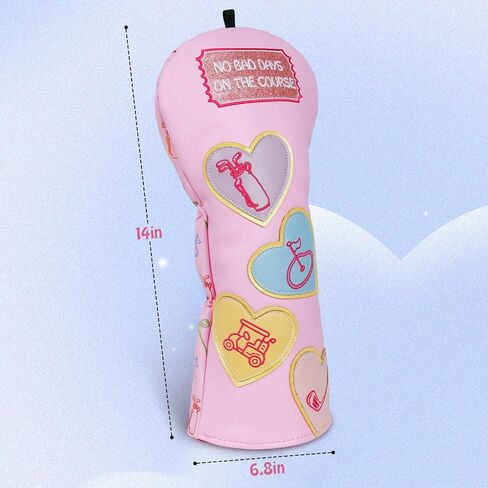 mytag Driver Headcover, No Bad Days On The Course Golf Driver Head Cover for Women Girls in Saudi Arabia