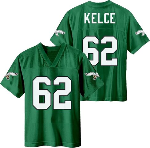 Jason Kelce Philadelphia Eagles Kelly Green #62 NFL Kids Youth 4-20 Name and Number Throwback Player Jersey in Saudi Arabia