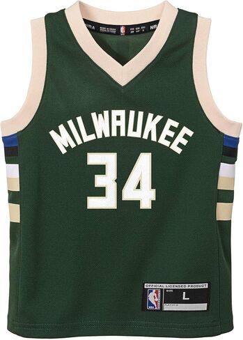 Giannis Antetkounmpo Milwaukee Bucks NBA Kids 4-7 Green Icon Edition Player Jersey in Saudi Arabia