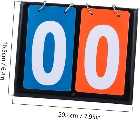 BESPORTBLE Score Flipper Scoreboard for Basketball and Sports Portable Lightweight Easy to Read Two Sided Scoreboard for Games Competitions and Activities in Saudi Arabia