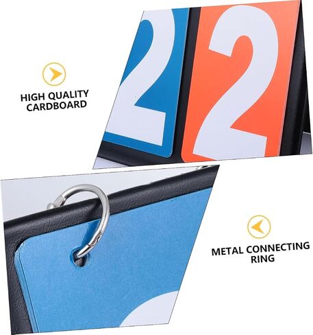 BESPORTBLE Score Flipper Scoreboard for Basketball and Sports Portable Lightweight Easy to Read Two Sided Scoreboard for Games Competitions and Activities in Saudi Arabia
