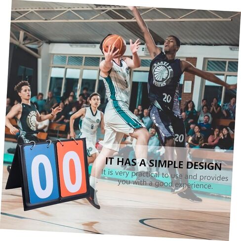 BESPORTBLE Score Flipper Scoreboard for Basketball and Sports Portable Lightweight Easy to Read Two Sided Scoreboard for Games Competitions and Activities in Saudi Arabia