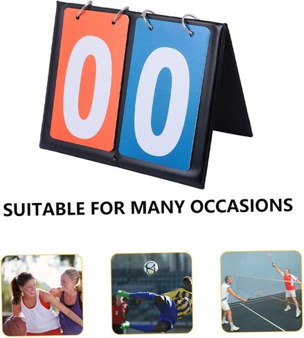 Milisten Basketball Score Board Portable Score Flipper for Match Lightweight Design for Various Sports Activities Easy to Read Numbers for Basketball Table in Saudi Arabia