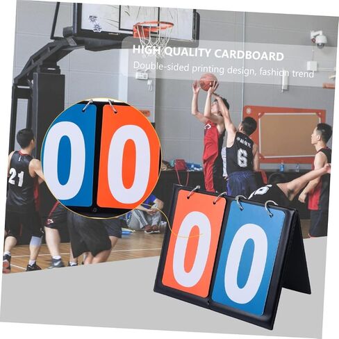 Milisten Basketball Score Board Portable Score Flipper for Match Lightweight Design for Various Sports Activities Easy to Read Numbers for Basketball Table in Saudi Arabia