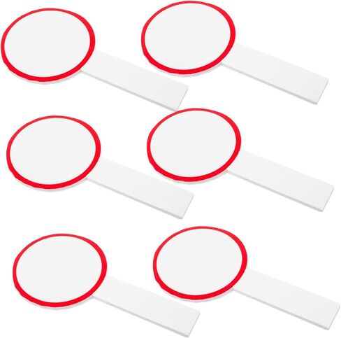 6Pcs Handheld Erasable Scoreboards Dry Erase Boards for Voting Flexible Easy to Use for Basketball Competitions High Grade Material with Smooth Edges in Saudi Arabia
