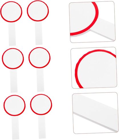 6Pcs Handheld Erasable Scoreboards Dry Erase Boards for Voting Flexible Easy to Use for Basketball Competitions High Grade Material with Smooth Edges in Saudi Arabia