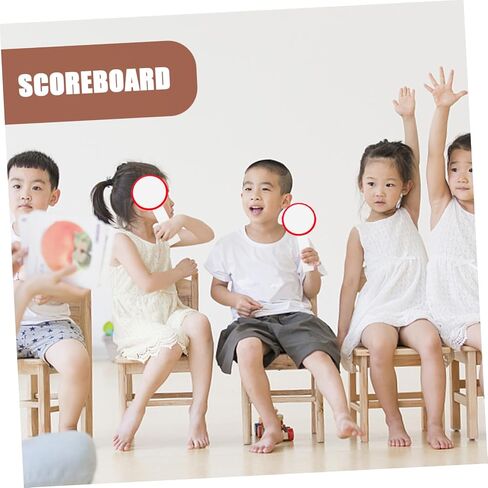 6Pcs Handheld Erasable Scoreboards Dry Erase Boards for Voting Flexible Easy to Use for Basketball Competitions High Grade Material with Smooth Edges in Saudi Arabia