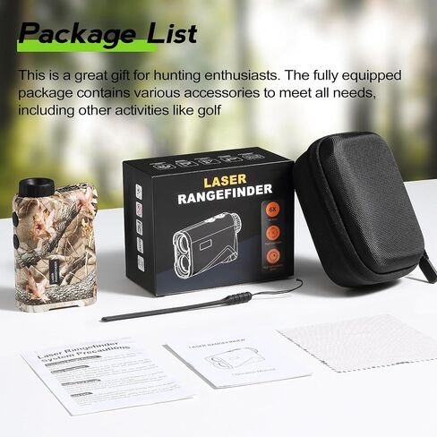 Laser Rangefinder - Bow Hunting with Angle Compensation, 6X Zoom Golf Range Finder for Shooting, Deer in Saudi Arabia