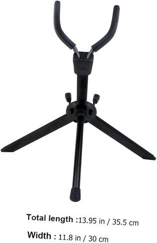Foldable Portable Alto Saxophone Stand Black Adjustable Sax Holder Rack for Desktop Display Suitable for Alto/Tenor Saxophones in Saudi Arabia