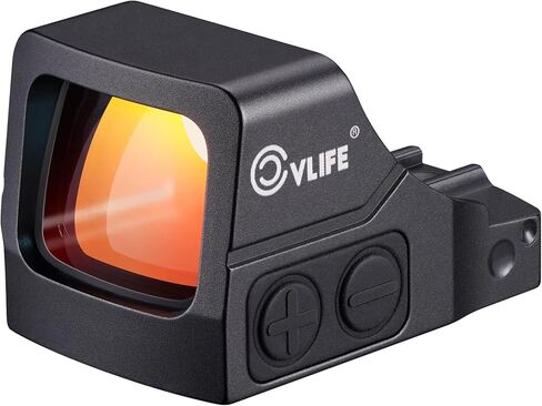 CVLIFE WildHawk Motion Awake 3000G Shockproof 3 MOA Pistol Red Dot, Compatible with RMS/RMSC,Sight for Compact Handguns, Open Reflex Optics Sight with Adapter for MOS & 21MM Picatinny. in Saudi Arabia