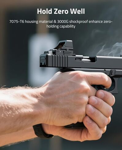 CVLIFE WildHawk Motion Awake 3000G Shockproof 3 MOA Pistol Red Dot, Compatible with RMS/RMSC,Sight for Compact Handguns, Open Reflex Optics Sight with Adapter for MOS & 21MM Picatinny. in Saudi Arabia