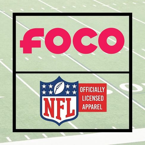 FOCO NFL للجنسين للبالغين مرخص رسميًا بشعار الفريق الأساسي، عبوة من قطعتين لتدفئة الرقبة ومجموعة قبعة صغيرة محاكة بأساور in Saudi Arabia