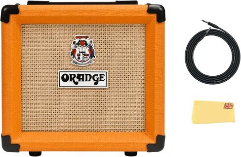 Orange PPC108 1x8-Inch Closed-Back Speaker Cabinet Bundle with Instrument Cable and Austin Bazaar Polishing Cloth in Saudi Arabia