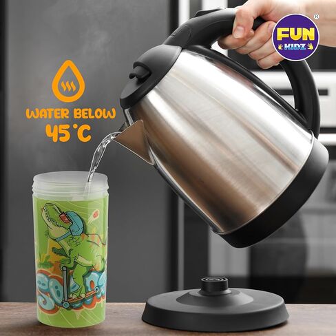 17oz Dinosaur Kids Water Bottle, Toddler Spout Cover and Carry Handle Lid Leak Proof BPA free Cup for Boys Ages 3+ Dishwasher Safe for Sports School Travel Plastic with Silicon Straw in Saudi Arabia