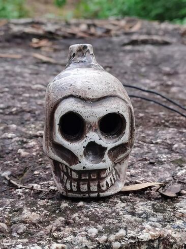 PEUIOX Aztec Death Whistle Loudest Authentic Human Sounding Screams 125+ Decibels Self Defence Halloween Screaming Aztec War Whistle in Saudi Arabia