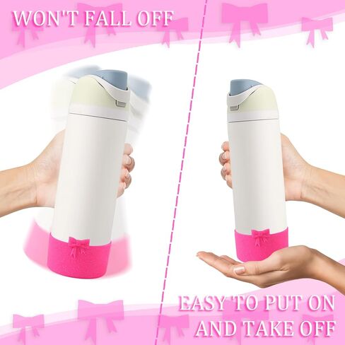 حذاء واقي من السيليكون متوافق مع Owala 32oz، واقي ممتص للصدمات سفلي من أجل FreeSip، Twist، and Flip زجاجات مياه من الفولاذ المقاوم للصدأ (وردي) in Kuwait