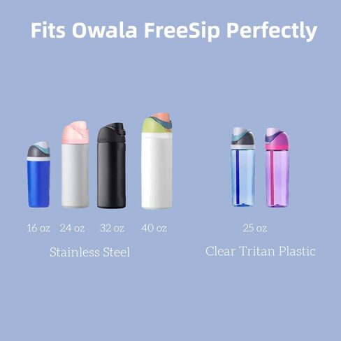 غطاء بديل لـ Owala، متوافق مع كوب Owala 16oz 24oz 32oz 40oz، غطاء بديل لزجاجة المياه بزر واحد، مانع للتسرب، غطاء بديل خالٍ من BPA (وردي) in Saudi Arabia