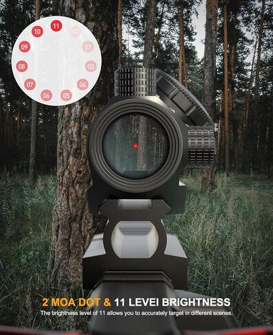 Feyachi RS-23 Red Dot Sight with M40 3X Magnifier Combo Kit, 1x22mm Red Dot Sight & Magnifier Built-in Flip Mount Combo, Absolute Co-Witness in Saudi Arabia