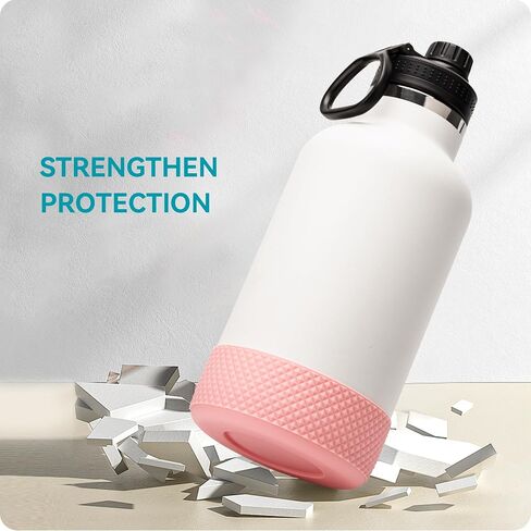 Silicone Water Bottle Protector, Bottle Boot compatible with Hydro Flask 2.0 Wide Mouth 64 oz Water Bottle, Iron Flask Wide Mouth, YETI Rambler 64 oz Bottle and Others in Kuwait