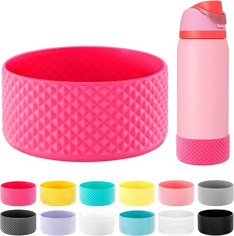 Silicone Water Bottle Protector, Bottle Boot compatible with Hydro Flask 2.0 Wide Mouth 64 oz Water Bottle, Iron Flask Wide Mouth, YETI Rambler 64 oz Bottle and Others in Kuwait