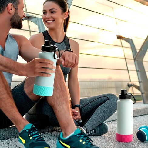 Silicone Water Bottle Protector, Bottle Boot compatible with Hydro Flask 2.0 Wide Mouth 64 oz Water Bottle, Iron Flask Wide Mouth, YETI Rambler 64 oz Bottle and Others in Kuwait