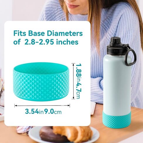 Silicone Water Bottle Protector, Bottle Boot compatible with Hydro Flask 2.0 Wide Mouth 64 oz Water Bottle, Iron Flask Wide Mouth, YETI Rambler 64 oz Bottle and Others in Kuwait