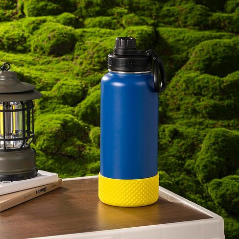 Silicone Water Bottle Protector, Bottle Boot compatible with Hydro Flask 2.0 Wide Mouth 64 oz Water Bottle, Iron Flask Wide Mouth, YETI Rambler 64 oz Bottle and Others in Kuwait