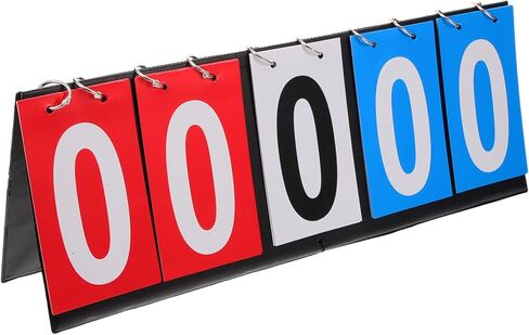 Tennis Scorekeeper Tabletop Electronic Scoreboard Basketball Scorebook Flip Scoreboard Sports Scorekeeper in Kuwait