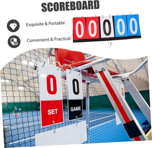 Tennis Scorekeeper Tabletop Electronic Scoreboard Basketball Scorebook Flip Scoreboard Sports Scorekeeper in Kuwait