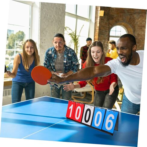 Tennis Scorekeeper Tabletop Electronic Scoreboard Basketball Scorebook Flip Scoreboard Sports Scorekeeper in Kuwait