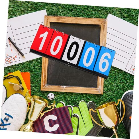 Tennis Scorekeeper Tabletop Electronic Scoreboard Basketball Scorebook Flip Scoreboard Sports Scorekeeper in Kuwait