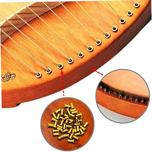 Lyre سلسلة مسمار استبدال المهنية Lyre القيثارة ضبط الوتد مجموعة قوي والبناء سهلة الاستخدام للآلات الموسيقية in Saudi Arabia