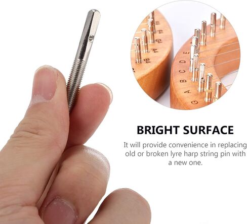Homoyoyo 7pcs String Lyre Fastening Nails for Guitar and Dulcimer - Essential Harp Accessory Tools in Saudi Arabia