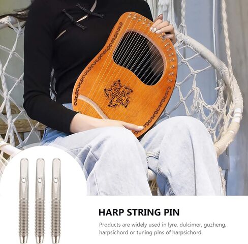 Homoyoyo 7pcs String Lyre Fastening Nails for Guitar and Dulcimer - Essential Harp Accessory Tools in Saudi Arabia
