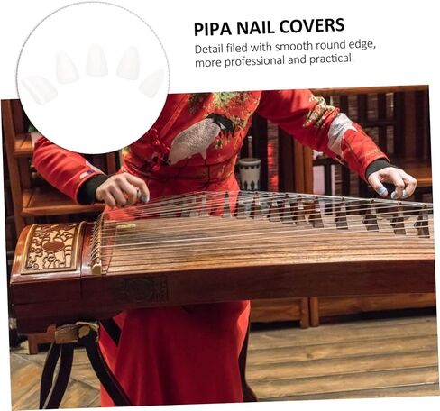 SUPVOX 5pcs Pipa Nails Fingertip Protective Covers for Guzheng String Instrument Accessories Comfortable Practice Tools in Saudi Arabia