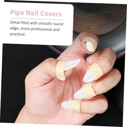 SUPVOX 5pcs Pipa Nails Fingertip Protective Covers for Guzheng String Instrument Accessories Comfortable Practice Tools in Saudi Arabia