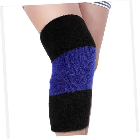 Knee Protector Sleeves 4-Piece Set of Thickened Warm Knee Pads for Joint Support Breathable Elastic Leg Warmers for Fitness and Sports for Winter and Sleeping in Saudi Arabia